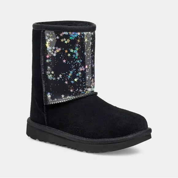 UGG Other - Ugg Classic Clear II Glitter kids boots size 3